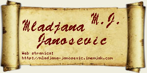 Mlađana Janošević vizit kartica